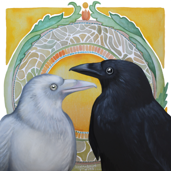 "Raben" 50x50cm Druck