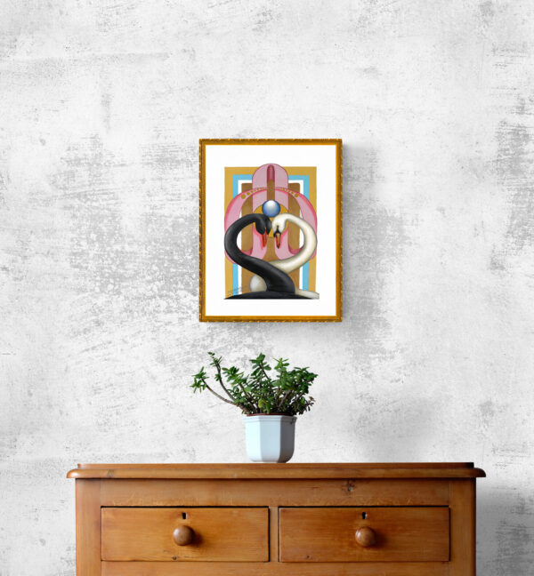 "Schwan II" A3 Druck – Bild 3